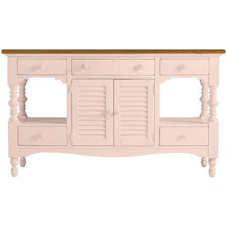 Buffet with 5 Drawers and 2 Doors